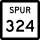 State Highway Spur 324 marker