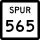 State Highway Spur 565 marker