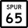 State Highway Spur 65 marker