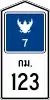 Kilometer sign on Motorways (Toll Roads) [Type A]