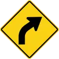 Curve to right