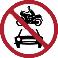 No motor vehicles