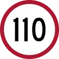 Speed limit (110 km/h)