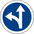 Go straight or turn left