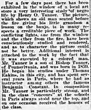 The Banjo Lesson reviewed November 12, 1893 in The Philadelphia Inquirer