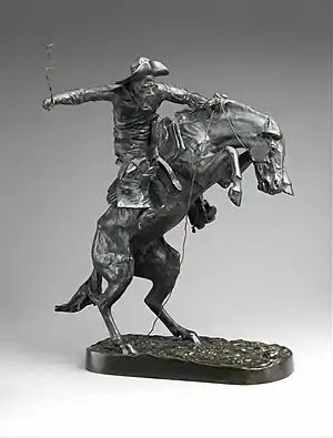 The Broncho Buster (1895) by Frederic Remington