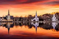 The Famous Three Churches of Mahone Bay