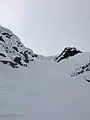 The Couloir Run on Blackcomb Mountain