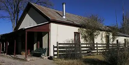 The Curry Saloon in Lincoln, New Mexico. Built in 1887.