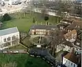 The deanery viewed from York Minster's central tower, looking north (2019)