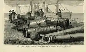 Cannons and guns belonging to the Aceh Sultanate (in modern Indonesia).