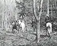 Robbers mount their horses