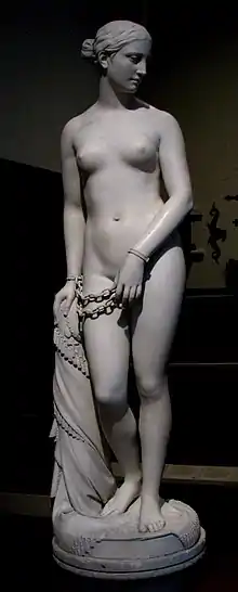 Hiram Powers, 1851, The Greek Slave, Yale University Art Gallery