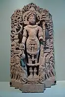 Typical medieval frontal standing statue of Vishnu, 950–1150