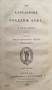 The Lancashire Collier Girl, 1838 edition