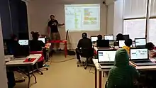 A Scratch programming workshop at The MADE.