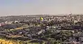 View of the Old City of Jerusalem as seen from Mount Scopus