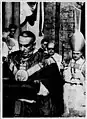 Rev. A. Paul Lambert and Bishop J. Carroll McCormick celebrating Golden Jubilee of St. Philomena, 1948