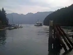 The Queen of Capilano leaving Snug Cove