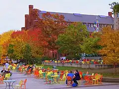 The Red Gym seen from the Memorial Union Terrace, 2008