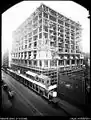 The State Savings Bank building during construction.