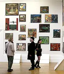 Work in The Stuckists Punk Victorian, Walker Art Gallery, 2004 (right side of wall)