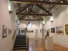 Display gallery at the Tannery, MOMA, Machynlleth