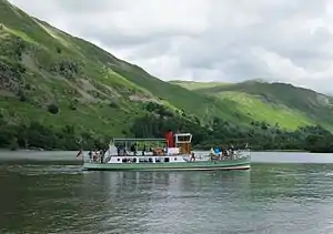 The Western Belle on Ullswater