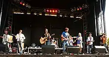 The band at a Canada Day concert in Charlottetown