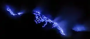 The "blue lava" of Kawah Ijen