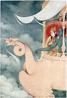 Image 66A Tagore illustration of a Hindu myth (from Children's literature)