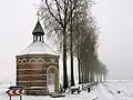 Village in winter.