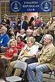 Members watch the third 2008 presidential general election presidential debate