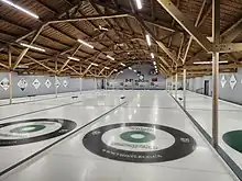 The interior of the former Thistle Curling Club building on Burnell.