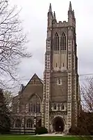 Thompson Memorial Chapel, part of Williams College, in 2012