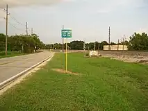 Thompsons road sign on FM 2759