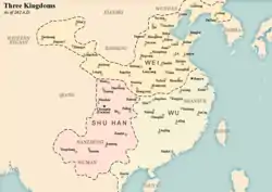 The Three Kingdoms in 262 AD