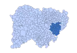 Location in Salamanca