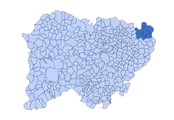 Location in Salamanca