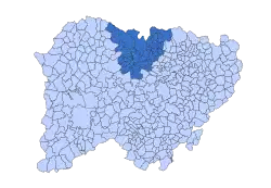 Location in Salamanca