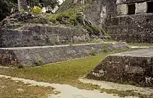 The ballcourt at Tikal, in the Petén Basin region of the Maya lowlands