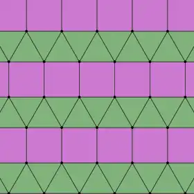 Elongated triangular tiling