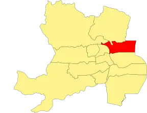 Location of the ward