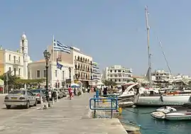 Tinos town, view of the port