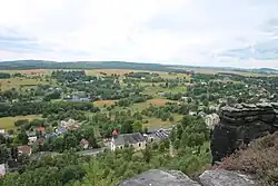 View of Tisá from the Tisa Rocks