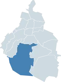 Tlalpan within Mexico City