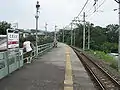 Tamayodo Station platform in August 2009