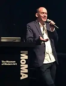 Todd Carter speaking at the 2017 Digital Asset Symposium at MOMA in New York City on May 5, 2017