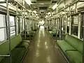 Interior of Kumamoto Electric Railway 6000 series