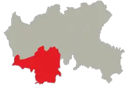 Location of Toernich in Arlon